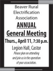 Beaver Rural Electrification Association ANNUAL General Meeting
